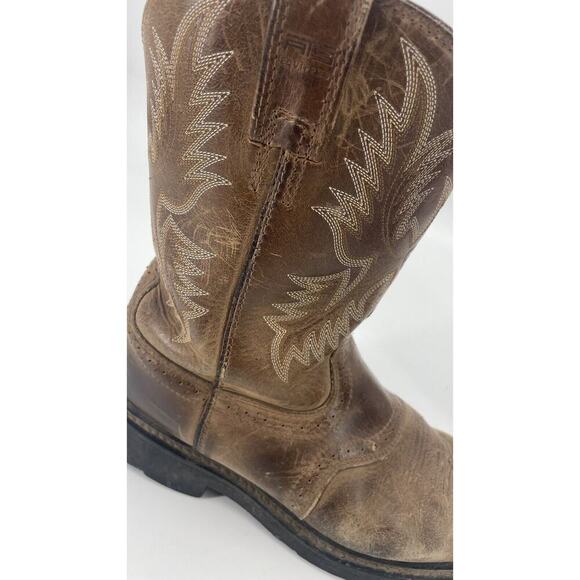 Ariat Challenger Men's 9.5D Western Cowboy Boots 10002504 Brown Rodeo Rancher - Picture 8 of 16